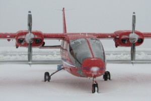 June 5th 2014,  Churchill, Manitoba. Survey Crew grounded from snow!